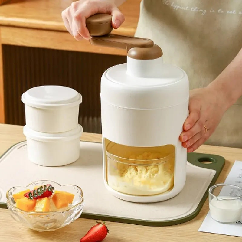 Máquina manual para hacer batidos con hielo y batidos