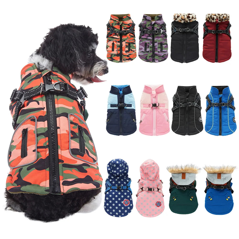 Warm Dog Jacket Vest French-Bulldog Coat