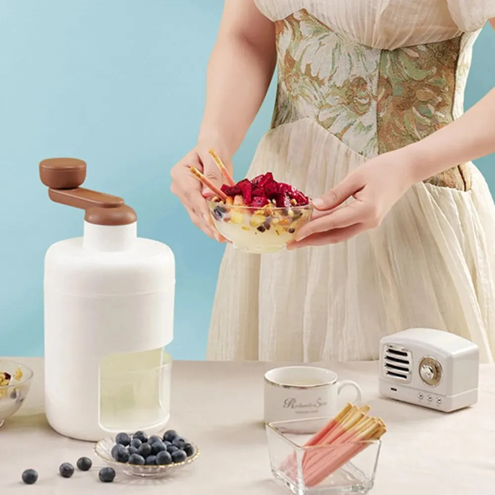Máquina manual para hacer batidos con hielo y batidos