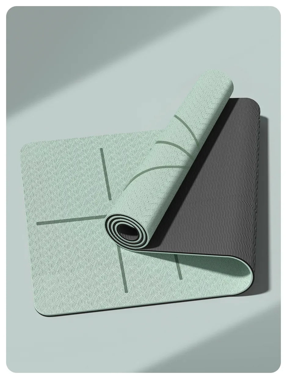 Colchoneta de ejercicios con correa de transporte