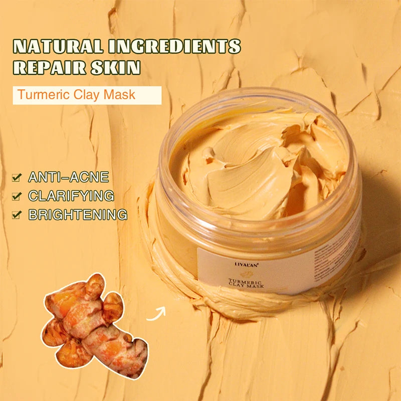Masque à l'argile et au curcuma pour réduire les points noirs