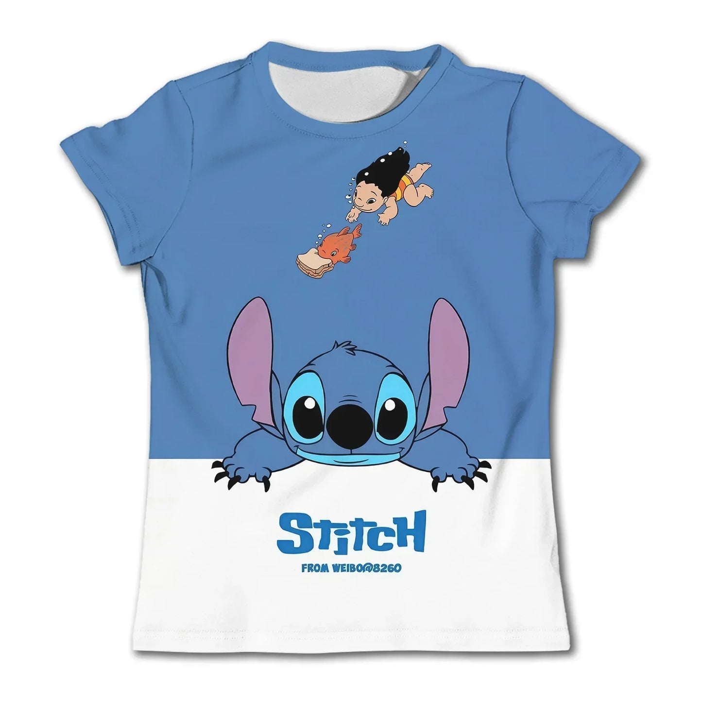 Disney Stitch Pattern children's T-shirt