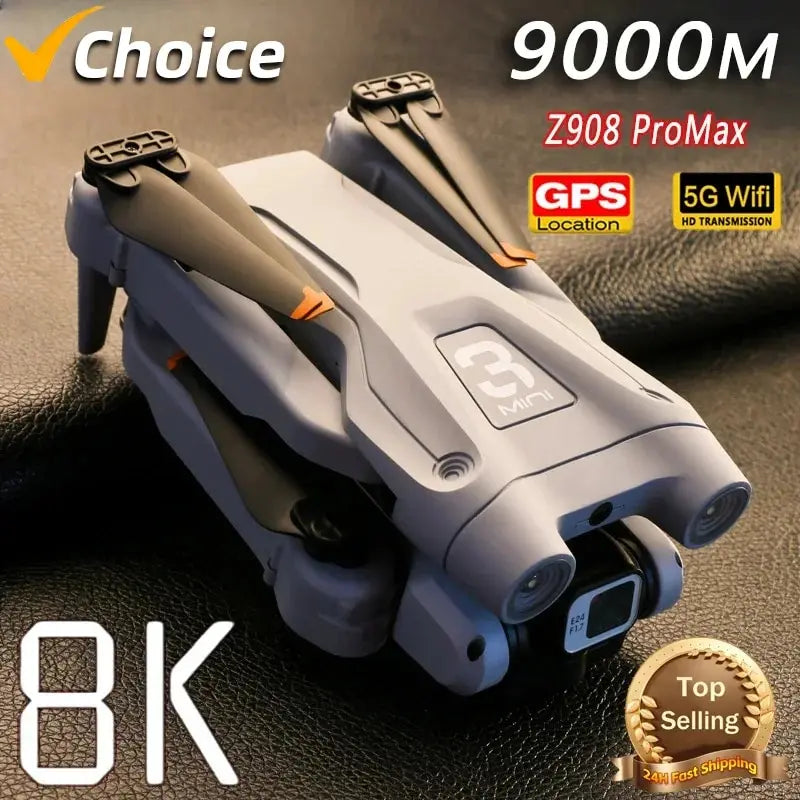Drone profesional con cámara dual HD 8K