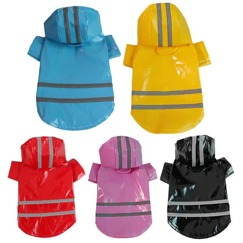 Puppy Raincoat for Small Medium Dogs Cat Waterproof Jacket