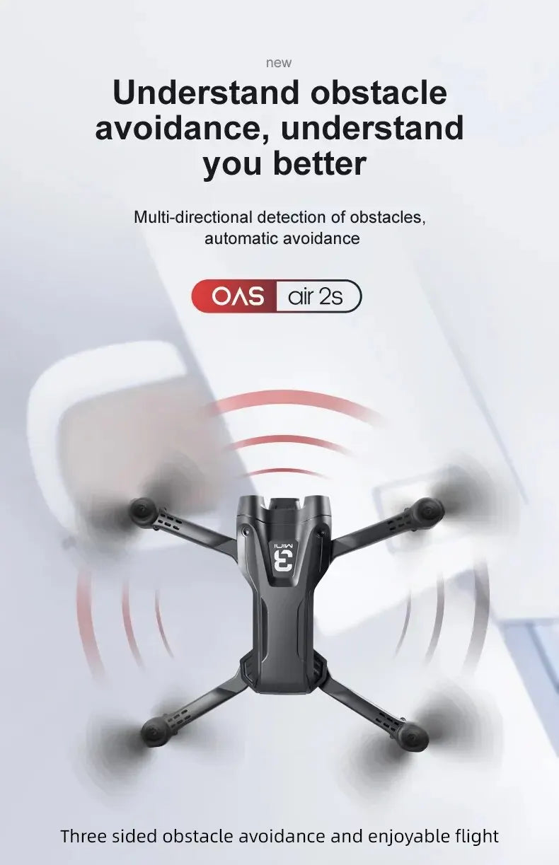 Drone profesional con cámara dual HD 8K