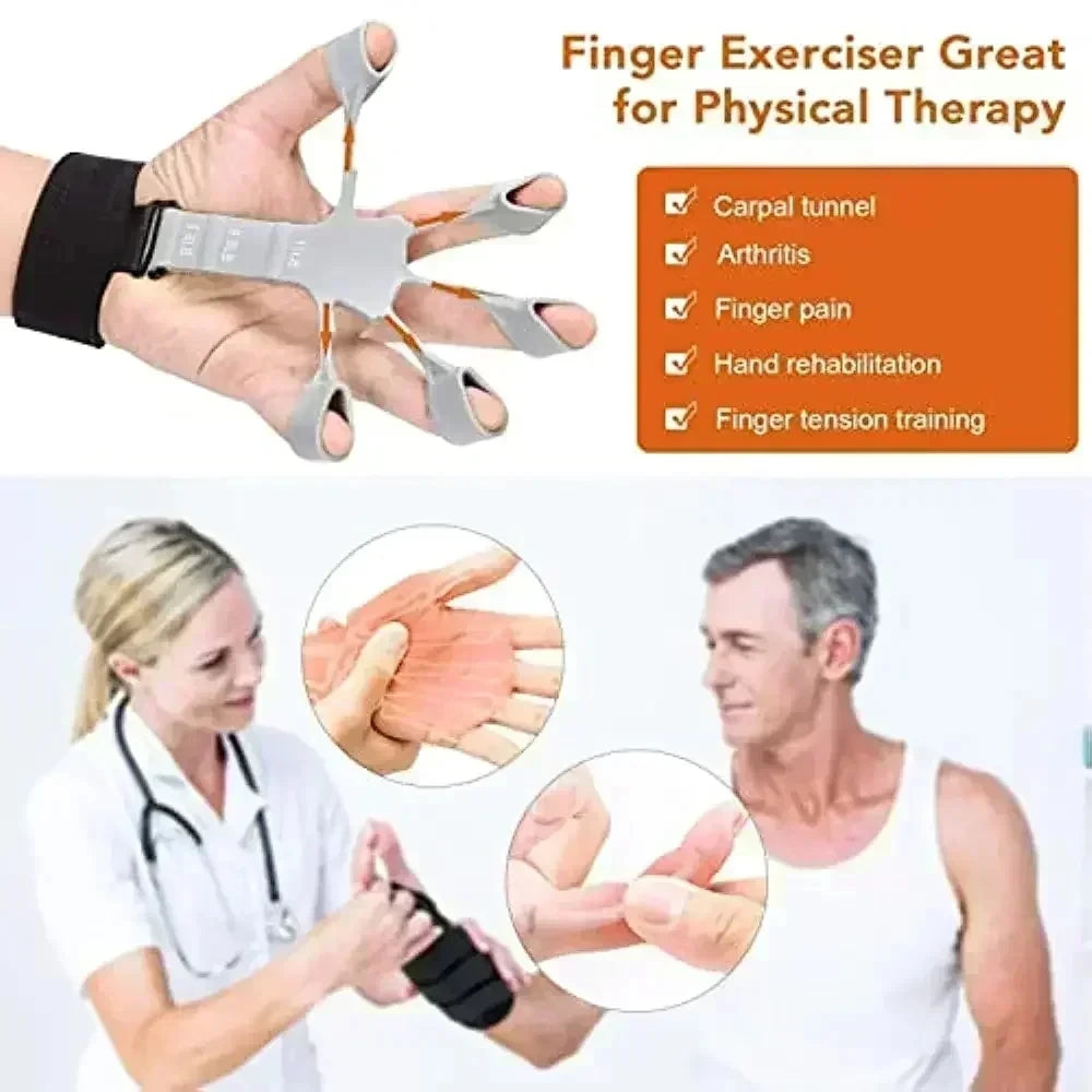 Finger Exercise Stretcher Hand Strengthener Arthritis Grip Trainer Hand Brush Expander Grips