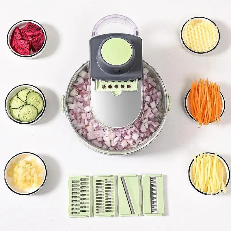 Herramienta multifuncional para corte de verduras y drenaje