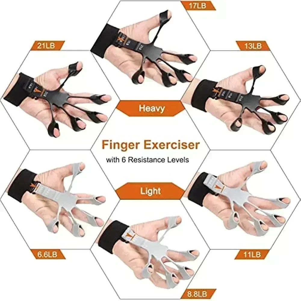 Finger Exercise Stretcher Hand Strengthener Arthritis Grip Trainer Hand Brush Expander Grips