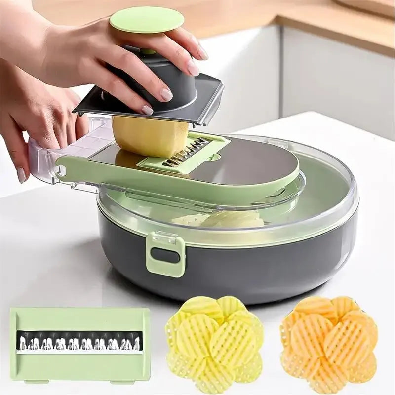 Herramienta multifuncional para corte de verduras y drenaje
