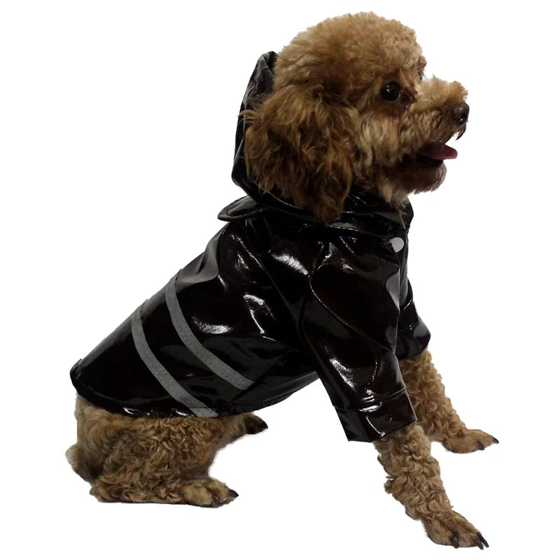 Puppy Raincoat for Small Medium Dogs Cat Waterproof Jacket