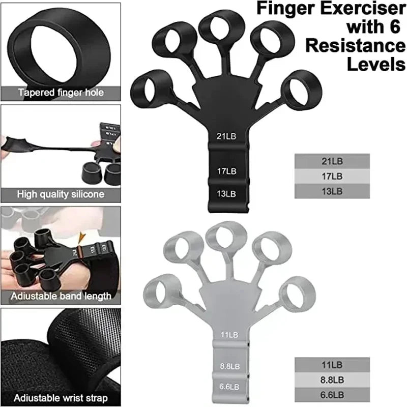 Finger Exercise Stretcher Hand Strengthener Arthritis Grip Trainer Hand Brush Expander Grips