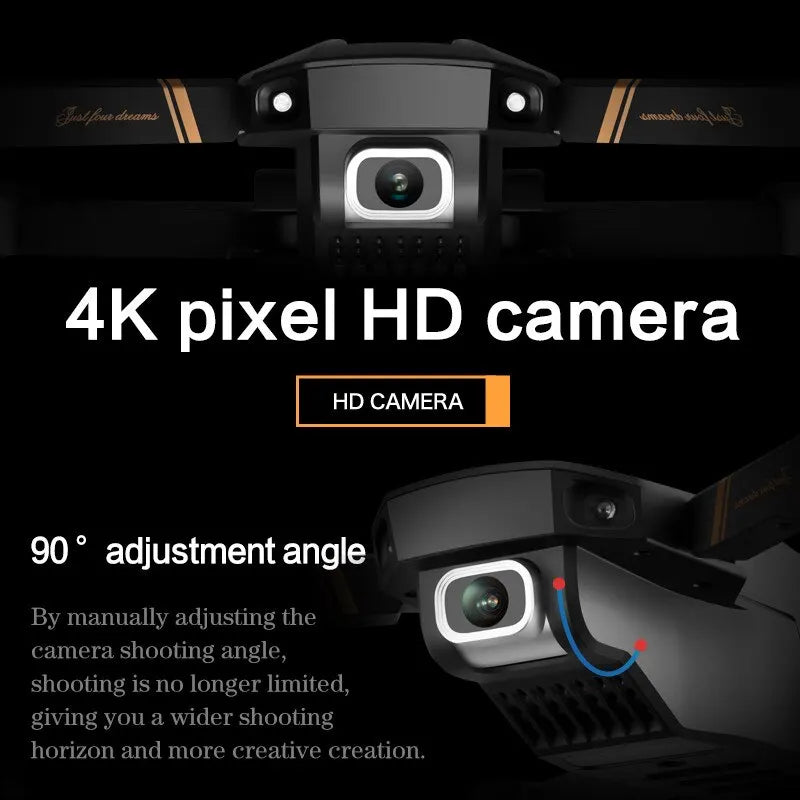 Drone RC 4k HD Cámara Gran Angular
