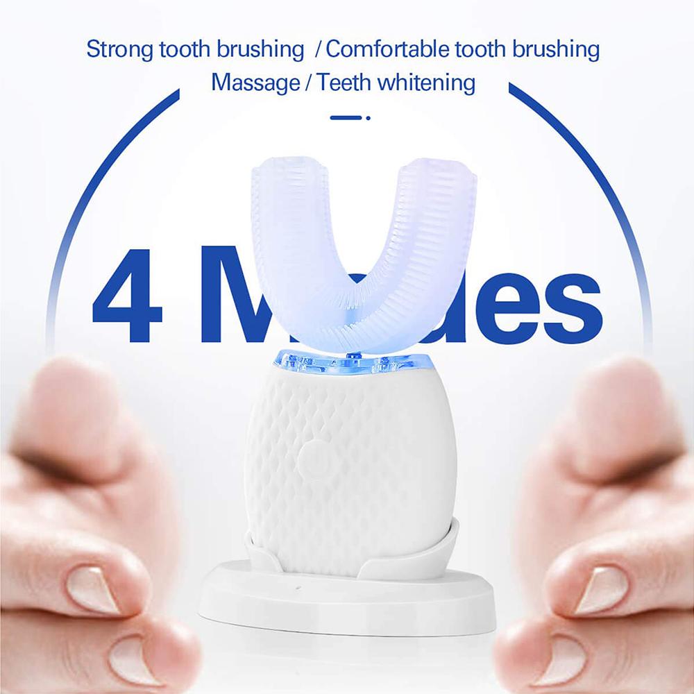 Brosse à dents électrique en silicone 360° pour adulte