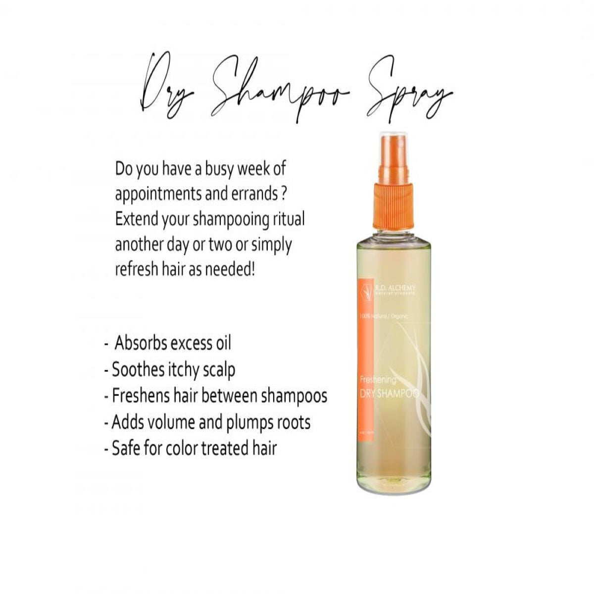 Spray shampoing sec