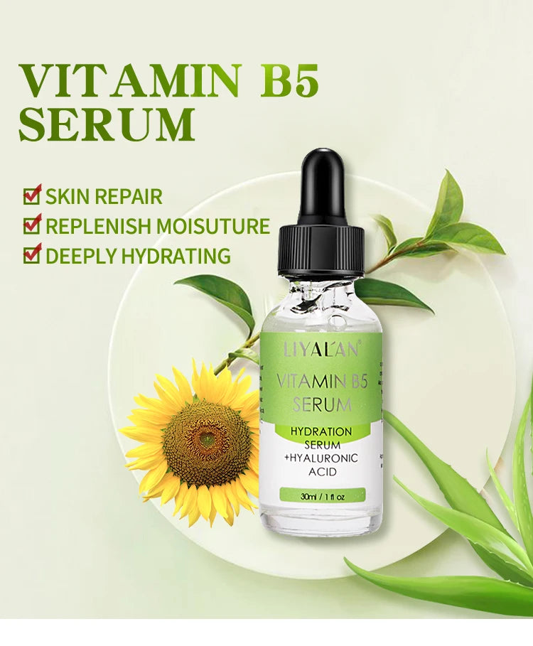 Suero facial hidratante suave con vitamina B5