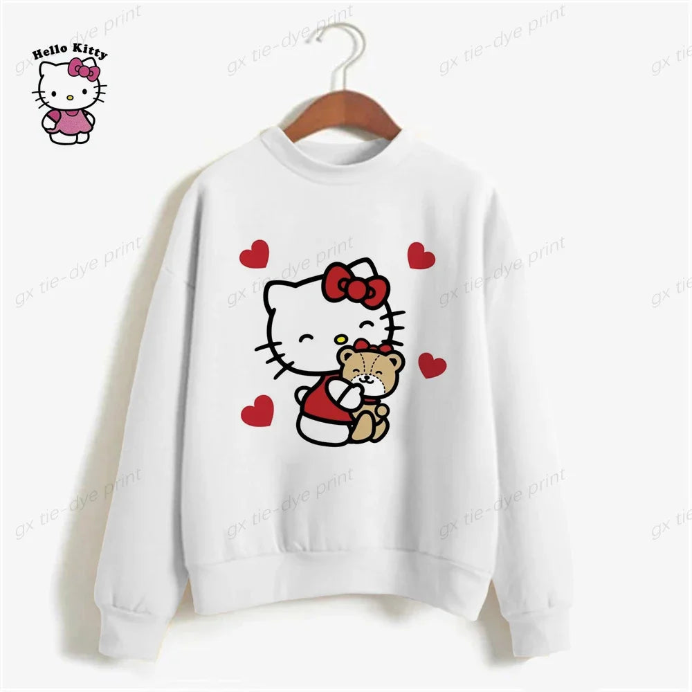 HELLO KITTY Streetwear Hoodies