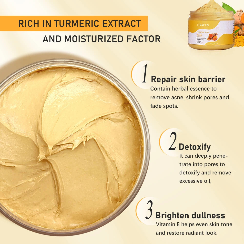 Face Purifying Oil Control Turmeric Clay Mask