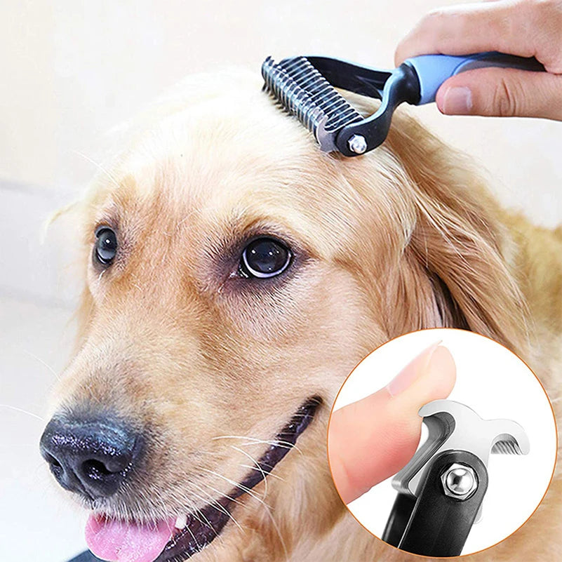 Pet Deshedding Brush Dog Hair Remover