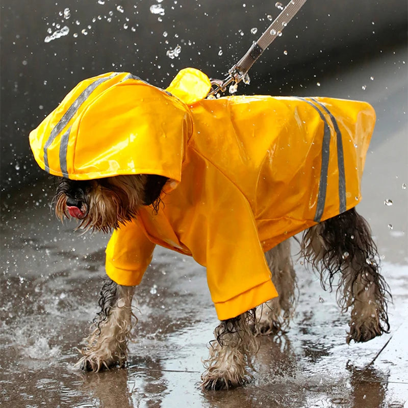 Puppy Raincoat for Small Medium Dogs Cat Waterproof Jacket