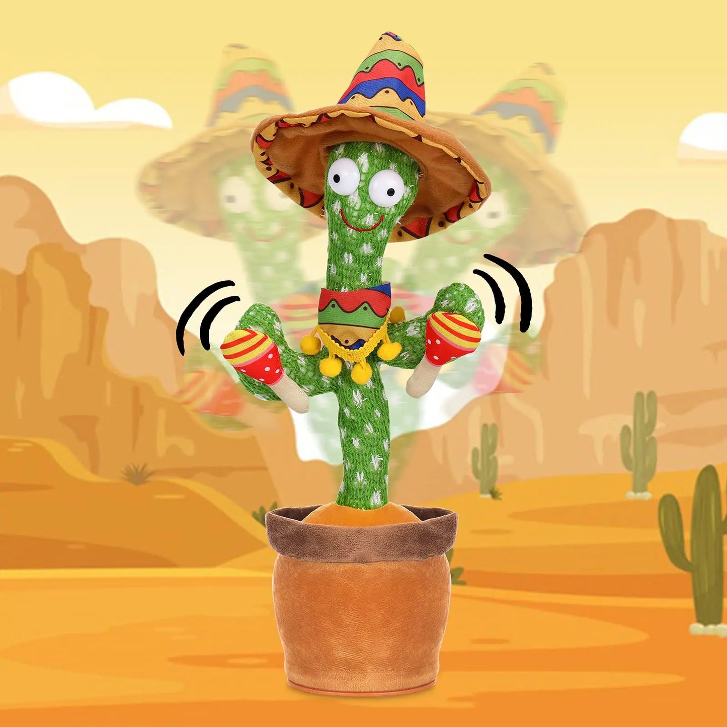 Jouets pour bébé cactus parlant dansant 