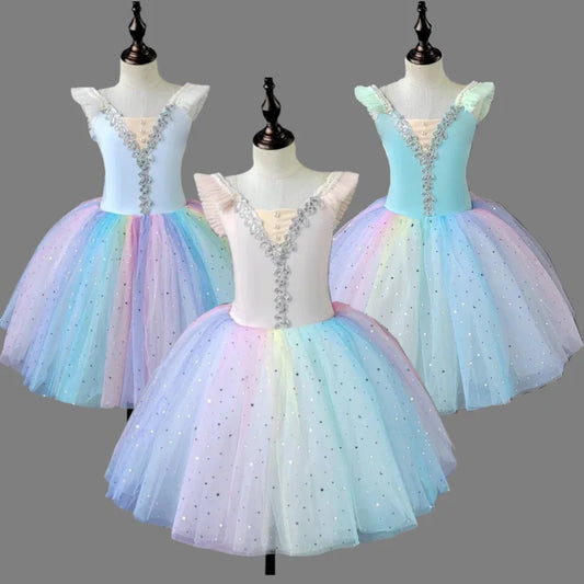 Jupe de ballet pour enfants, filles 