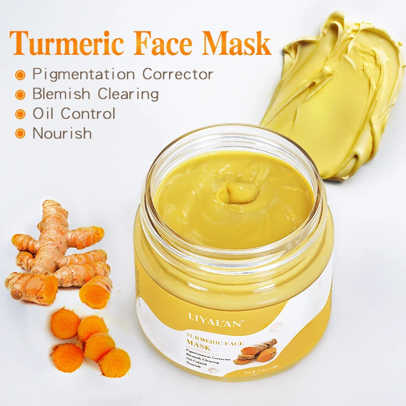 Masque à l'argile et au curcuma purifiant pour le visage