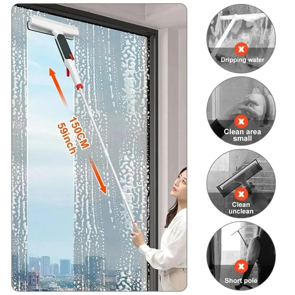 Window Cleaning Brush Glass Wiper