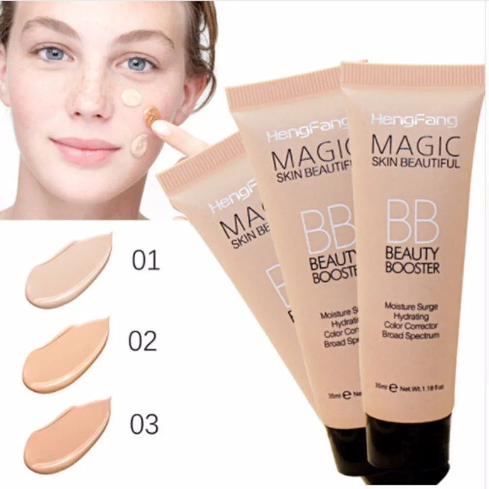 Cream Liquid Face Base Foundation Waterproof Cover Acne Spot Korean Makeup