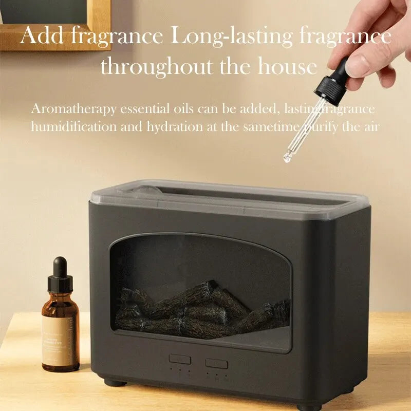 240ml Flame Air Humidifier Essential Oil Diffuser