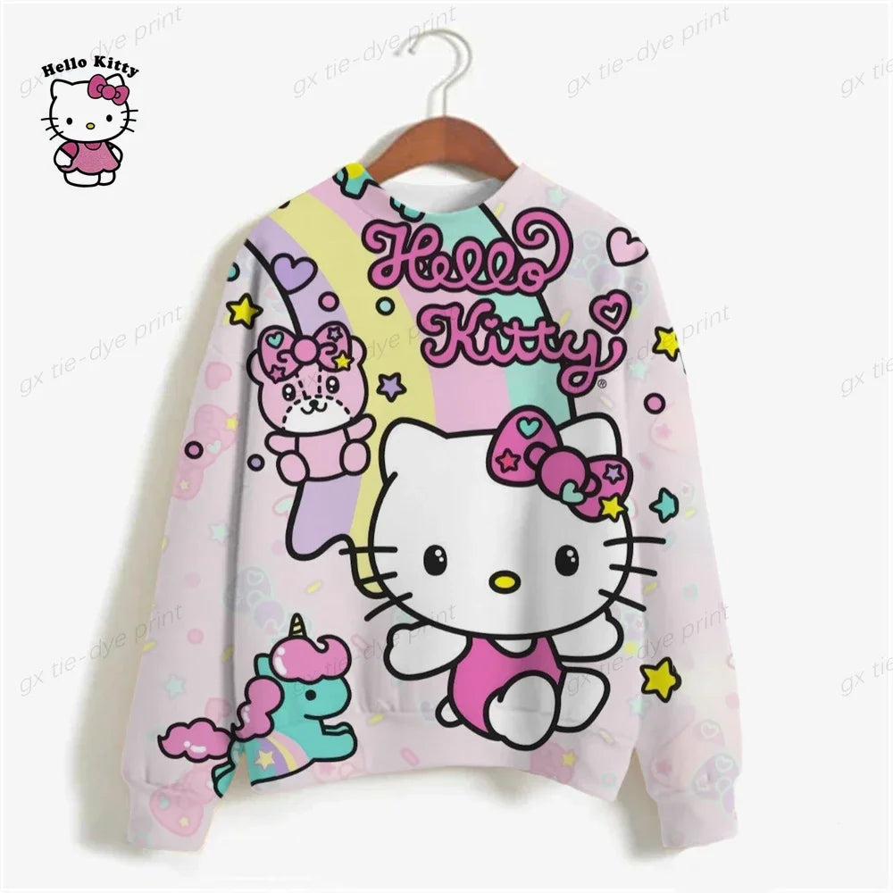 HELLO KITTY Streetwear Hoodies