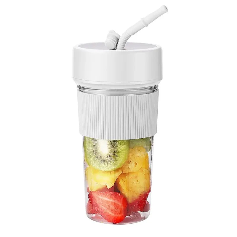 350ml Rechargeable Mini Electric Juicer with Straw