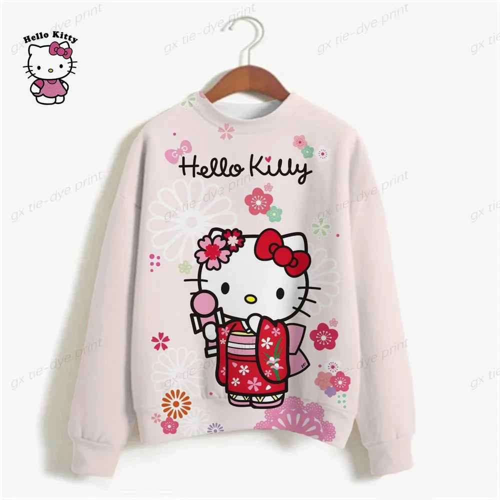 HELLO KITTY Streetwear Hoodies