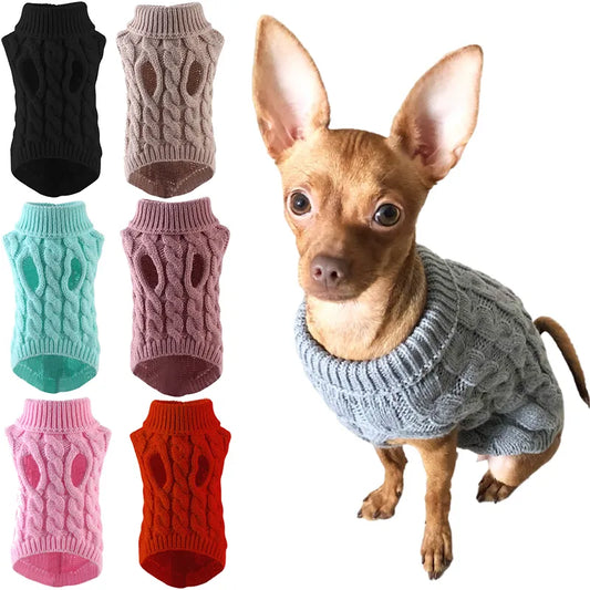 Puppy Dog Sweaters for Small Medium Dogs Cats