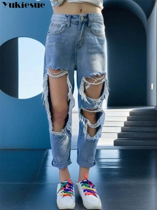 Women Denim ripped Jeans