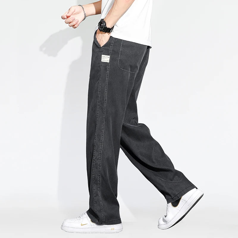 Thin Loose Wide-leg Men Jeans