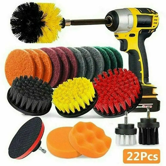 22Pieces Drill Brush Power Cleaning Attachment Set