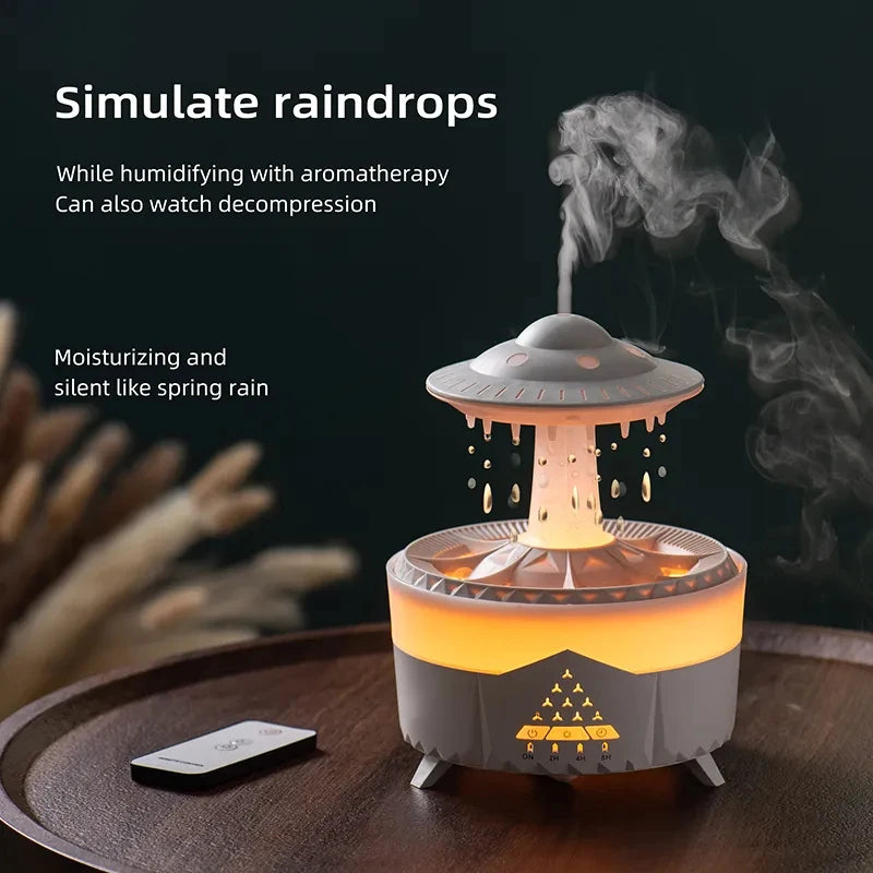 UFO Water Drop Humidifier Rain Cloud