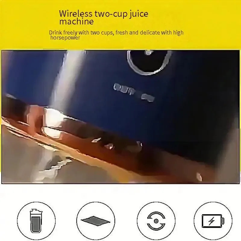 Blue/Pink Portable Small Electric Juicer
