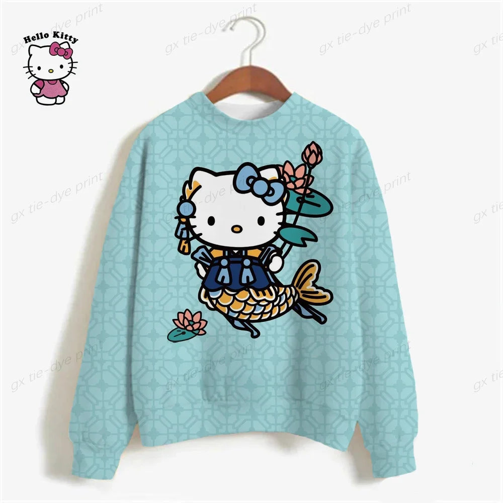 HELLO KITTY Streetwear Hoodies