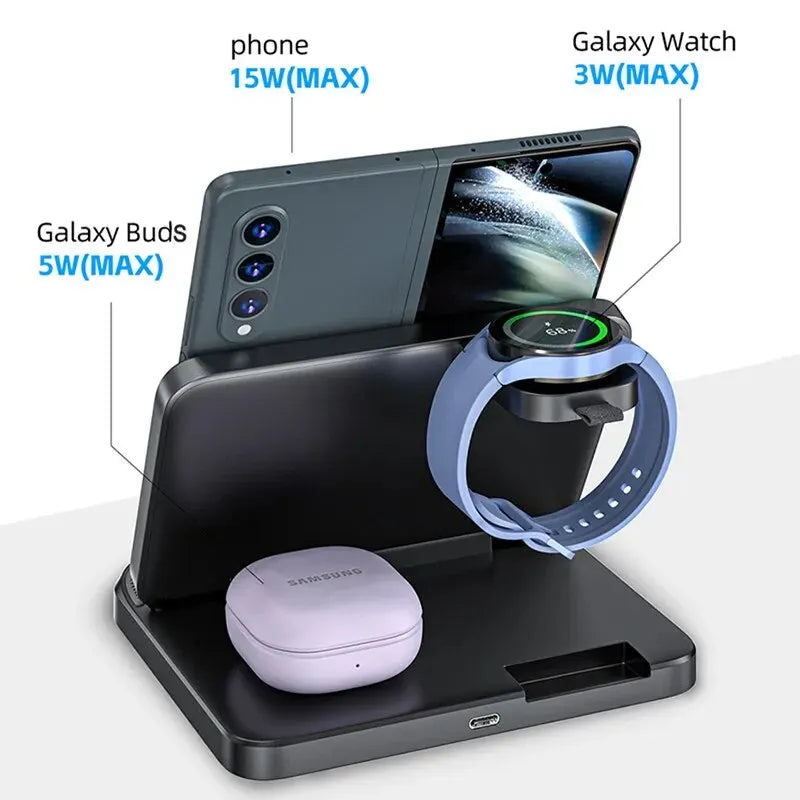 Foldable Wireless Charger Stand for Samsung Galaxy
