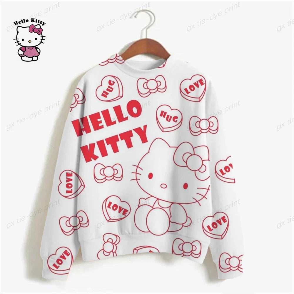 HELLO KITTY Streetwear Hoodies