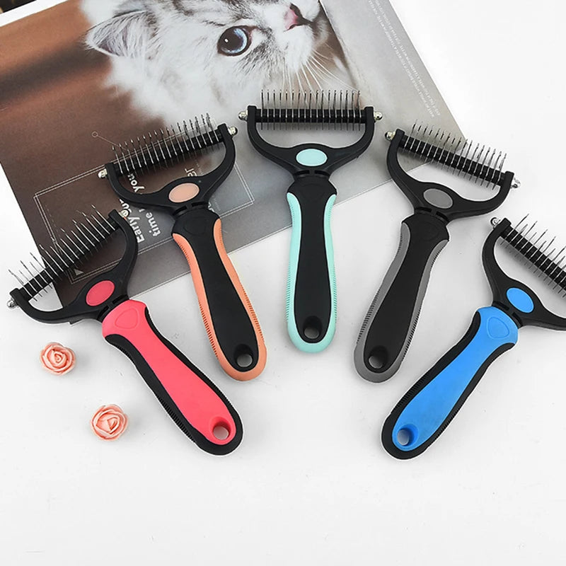 Pet Deshedding Brush Dog Hair Remover