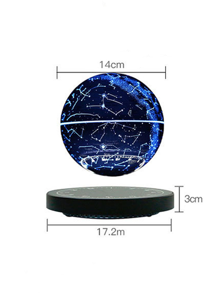 Lampe de Table en forme de lune à lévitation magnétique, boule flottante RGB, veilleuse